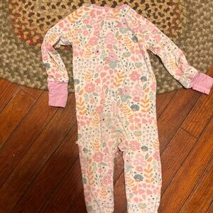 Caden Lane Floral bamboo spandex one size full zip 6-12 months